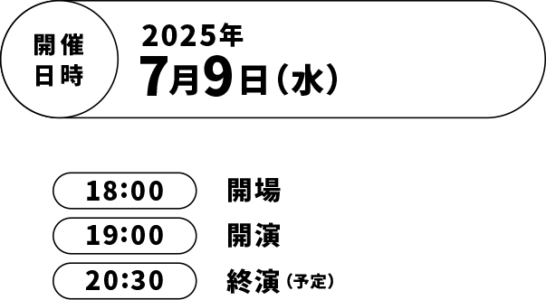 開催日時　2025年7月9日(水)